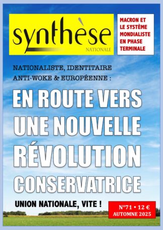 Synthèse nationale n°71 (automne 2025)