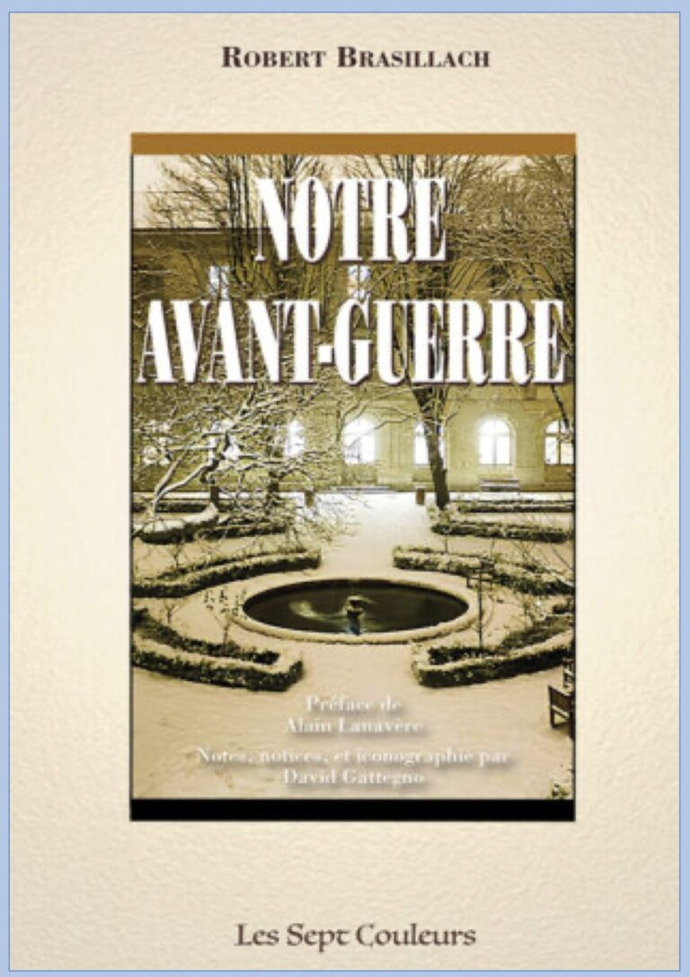 Notre avant-guerre (Robert Brasillach)