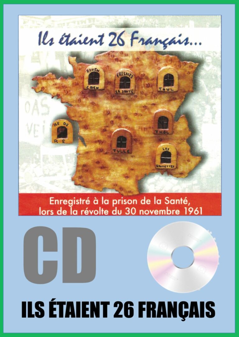 CD - Ils étaient 26 Français (prison de la Santé, révolte du 30 novembre 1961)
